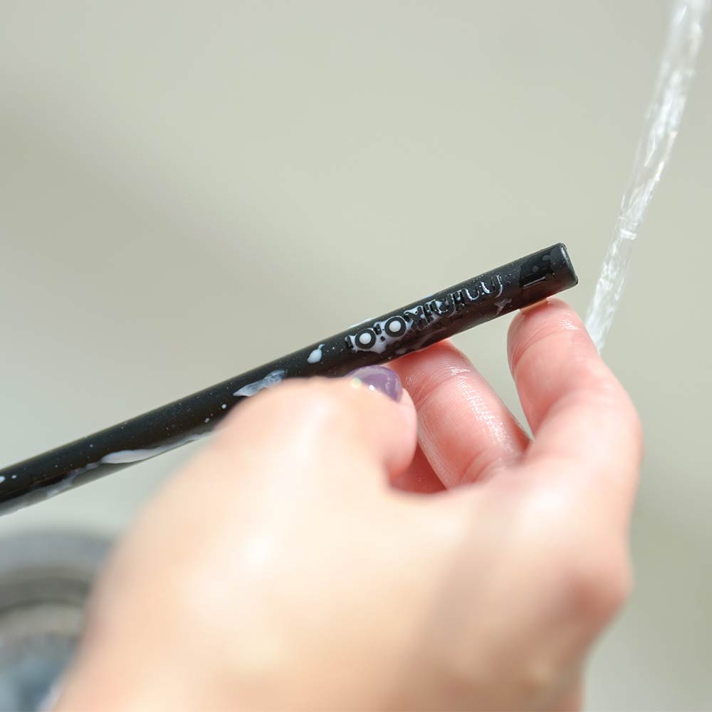 Minikoioi Flexi Straws - Bitter Black - 10 Pcs