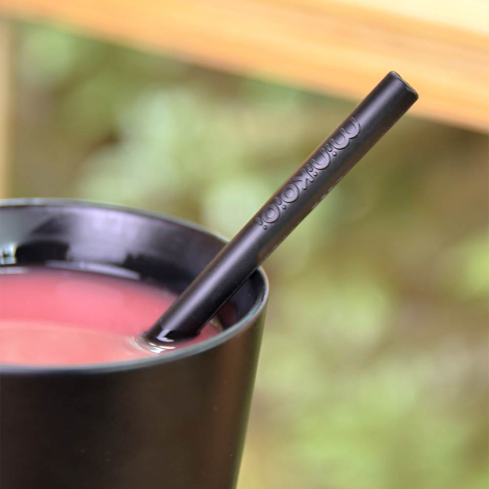 Minikoioi Flexi Straws - Bitter Black - 10 Pcs