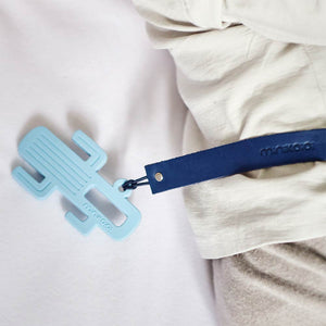 Minikoioi Klips Leather Pacifier and Teether Holder 
