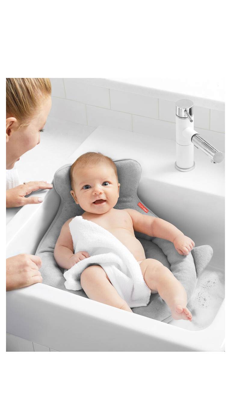 Skiphop Moby Soft Spot Sink Bather - Gray