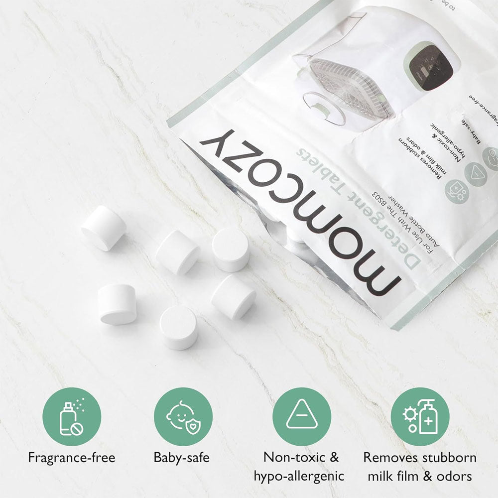 Momcozy Detergent Tablets (for Mpmcozy Klean Pro Bottle Washer) - 120 Tablets