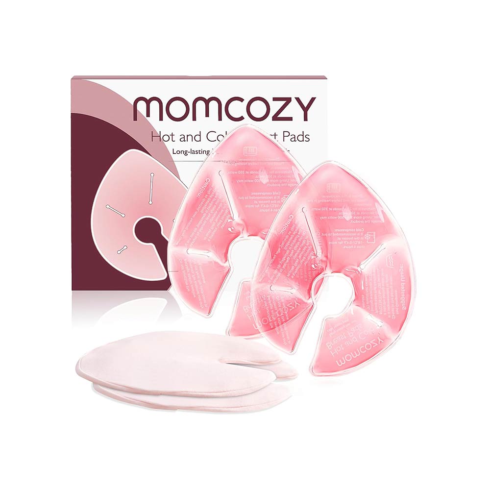 Momcozy Hot & Cold Breast Pads with Covers - 2 Pads