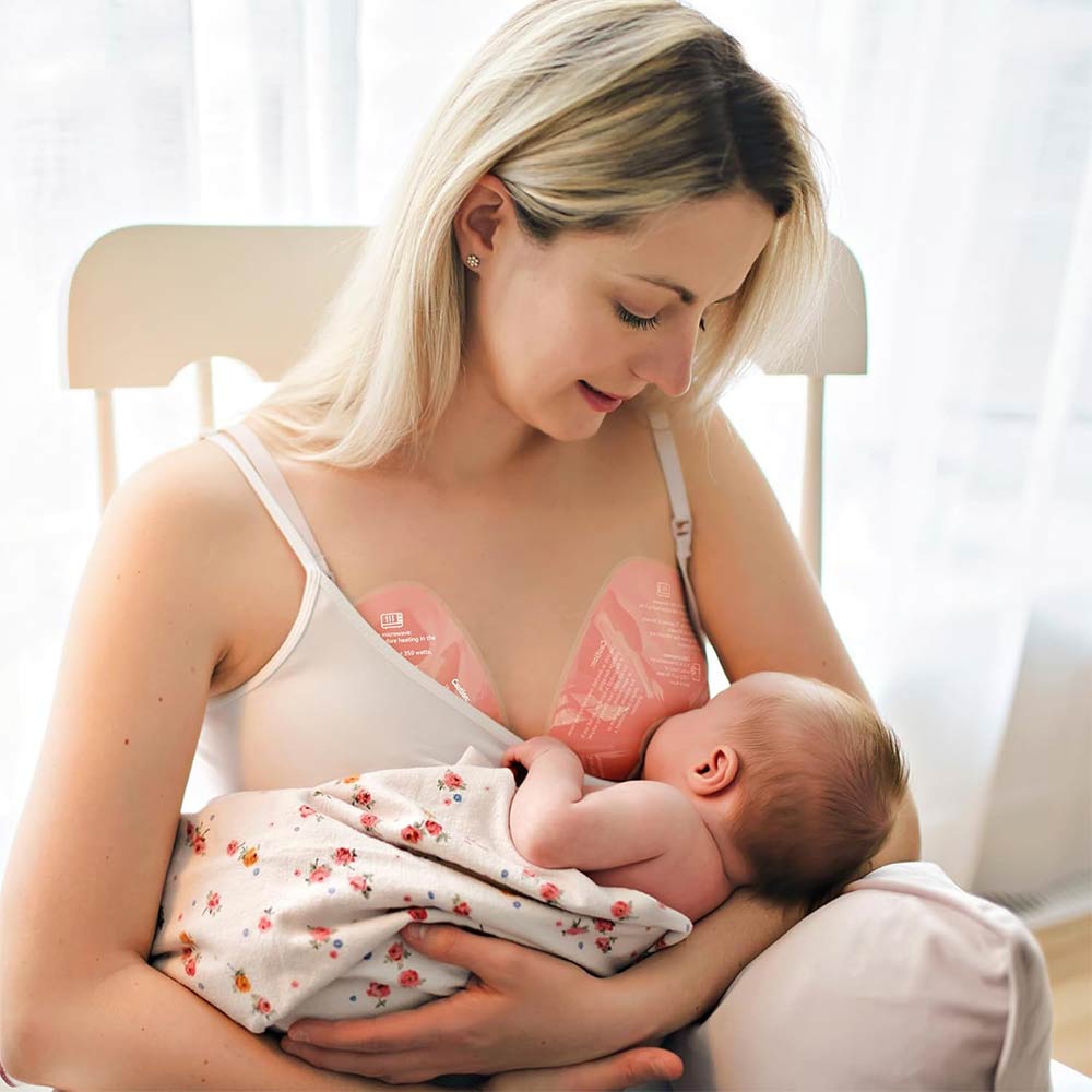 Momcozy Hot & Cold Breast Pads with Covers - 2 Pads