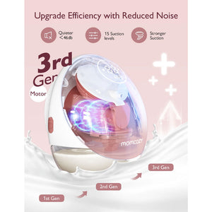 Momcozy Mobile Flow Double Hands Free Breast Pump (M9)