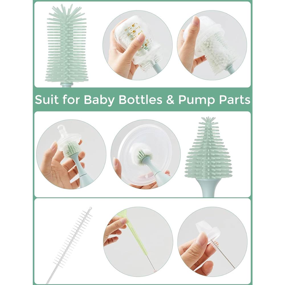 Momcozy Press Foaming & Cleaning Bottle Brush Set