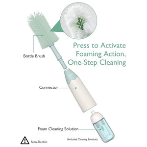 Momcozy Press Foaming & Cleaning Bottle Brush Set