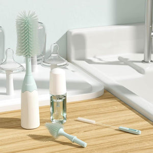 Momcozy Press Foaming & Cleaning Bottle Brush Set