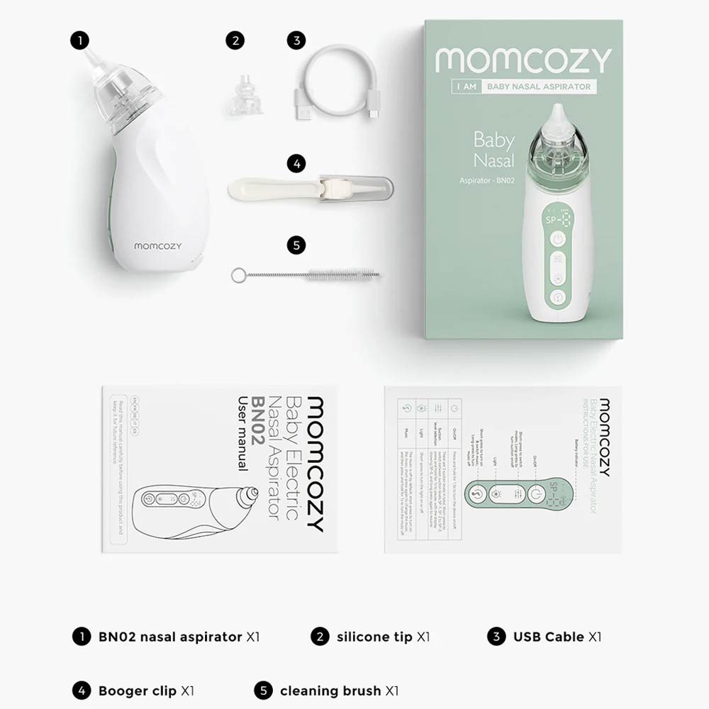 Momcozy Rechargeable Baby Nasal Aspirator (BN02)