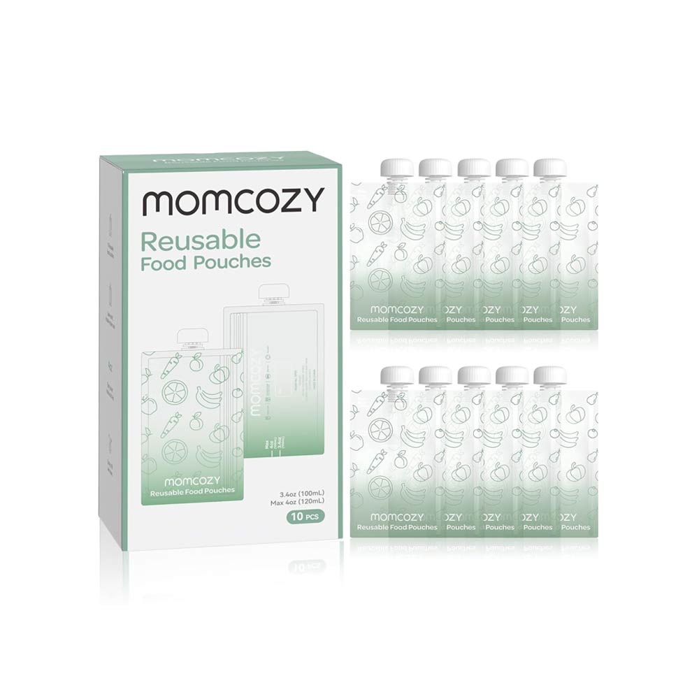 Momcozy Reusable Food Pouches 100ml - 10 Pcs