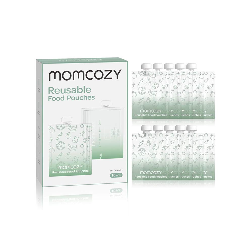 Momcozy Reusable Food Pouches 150ml - 10 Pcs
