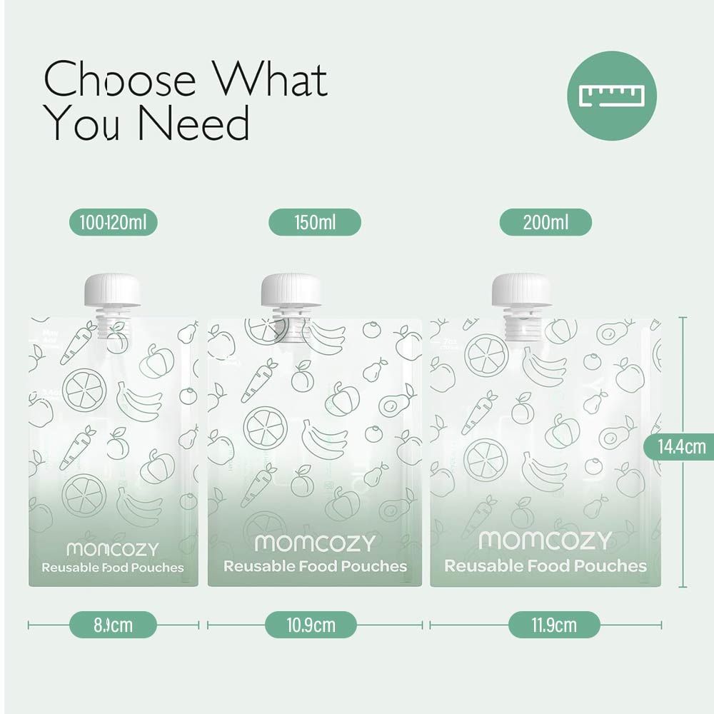 Momcozy Reusable Food Pouches 10Pcs