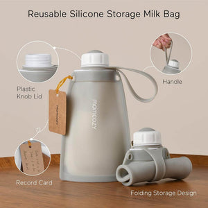 Momcozy Silicone Breast Milk Storage Bag (0m+) 260ml - 2 Pcs