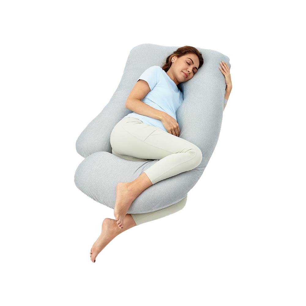 Momcozy U Shaped Cooling Fabric Pregnancy Pillow