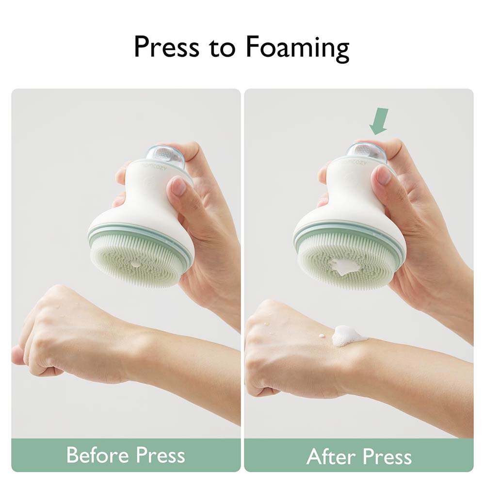 Momcozy﻿ Innovative Cradle Cap Brush with Pump