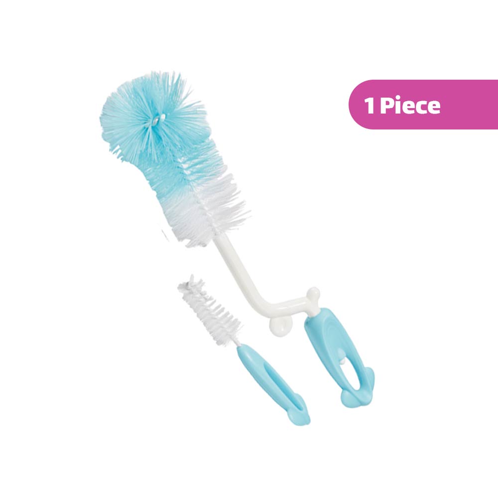Momeasy 2-In-1 Bottle & Nipple Brush (Curve)