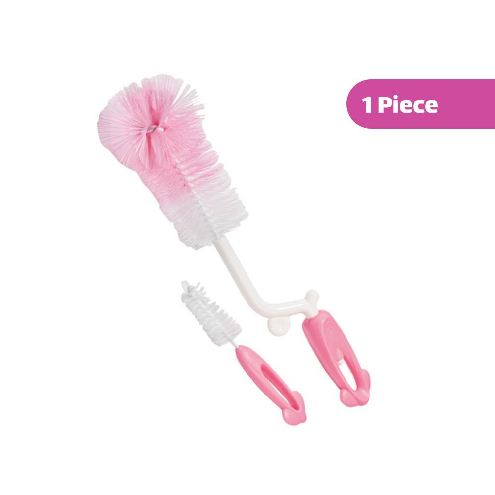 Momeasy 2-In-1 Bottle & Nipple Brush (Curve)