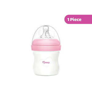 Momeasy Anti-Colic Wide-Neck Glass Feeding Bottle (0m+) 120ml