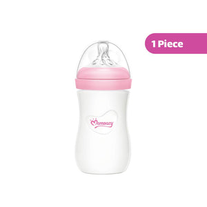 Momeasy Anti-Colic Wide-Neck Plastic Feeding Bottle (3m+) 240ml