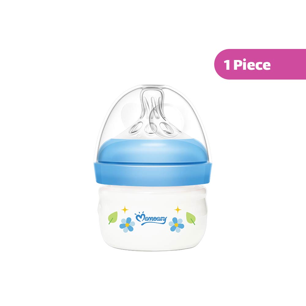 Momeasy Anti-Colic Wide-Neck Plastic Feeding Bottle (0m+) 60ml