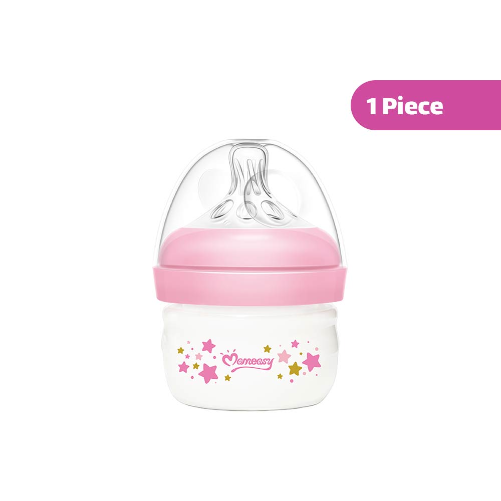 Momeasy Anti-Colic Wide-Neck Plastic Feeding Bottle (0m+) 60ml