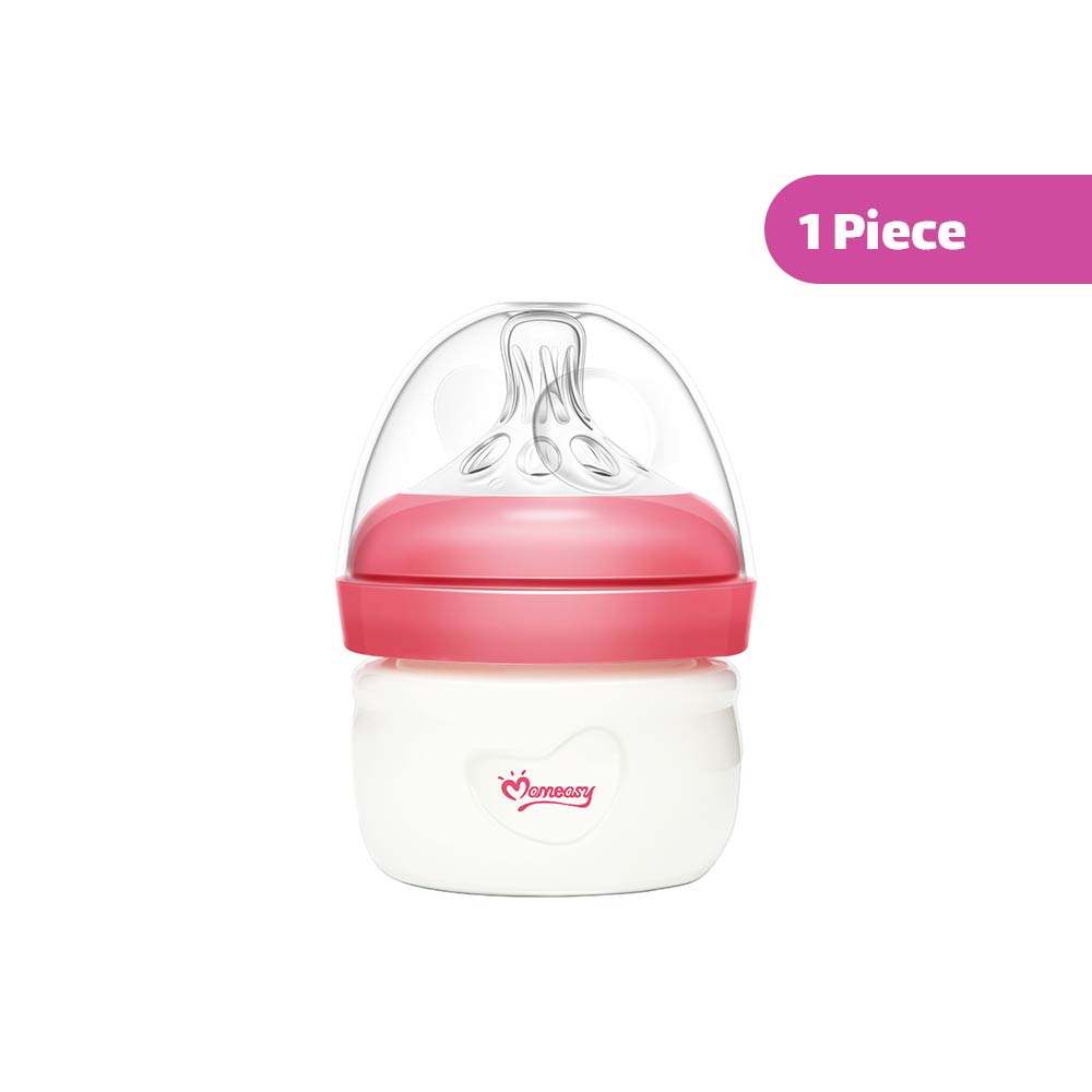Momeasy Anti-Colic Wide-Neck Plastic Feeding Bottle (0m+) 60ml