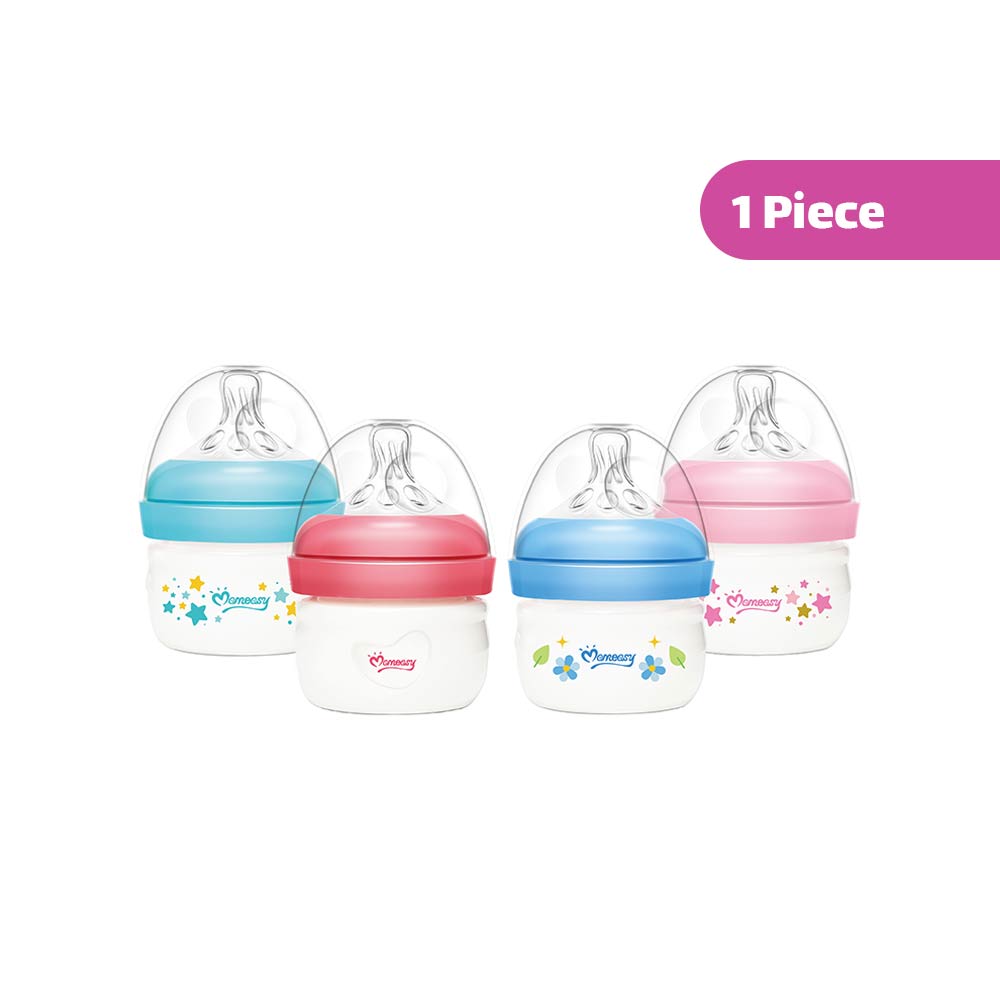Momeasy Anti-Colic Wide-Neck Plastic Feeding Bottle (0m+) 60ml