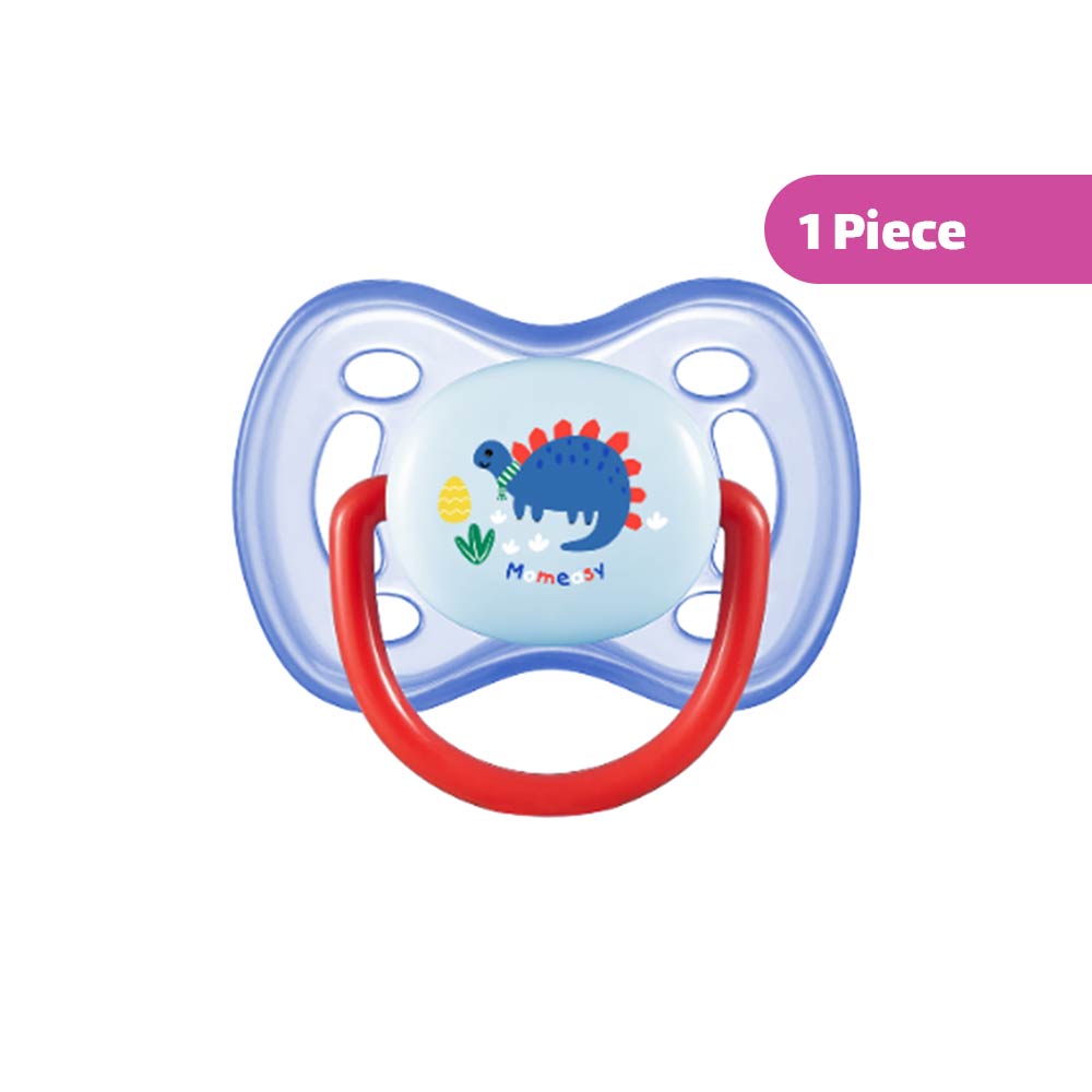 Momeasy Silicone Pacifier with Cap (6m+) Medium Flow