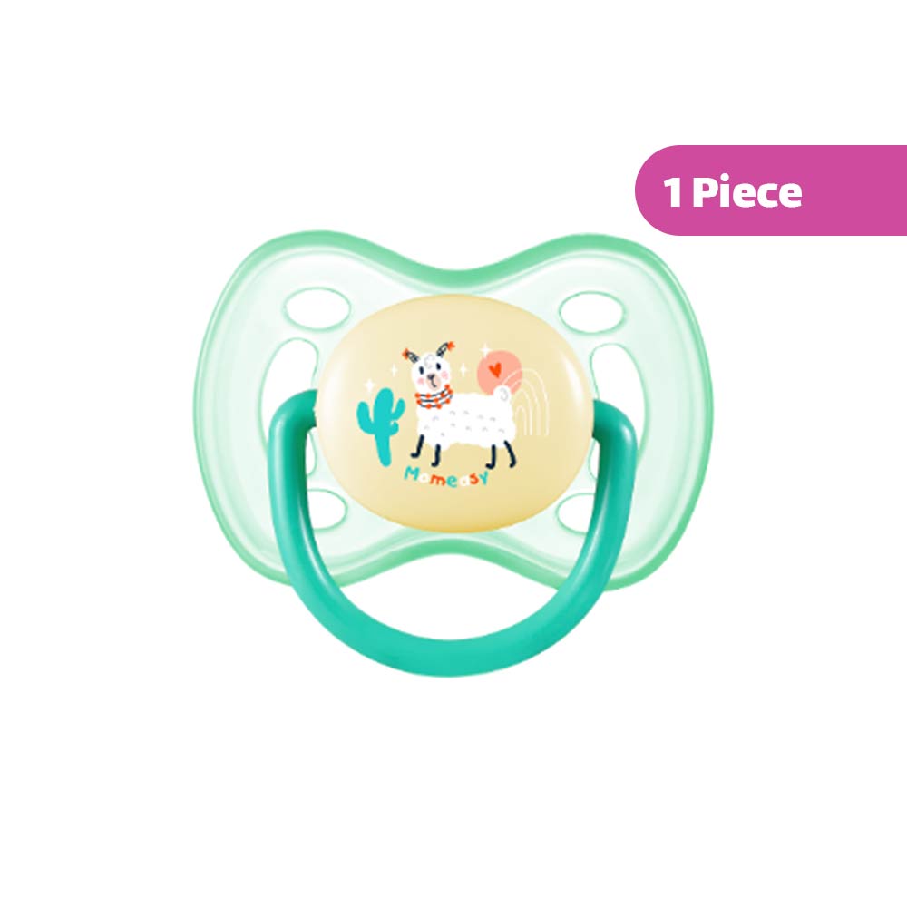 Momeasy Silicone Pacifier with Cap (6m+) Medium Flow