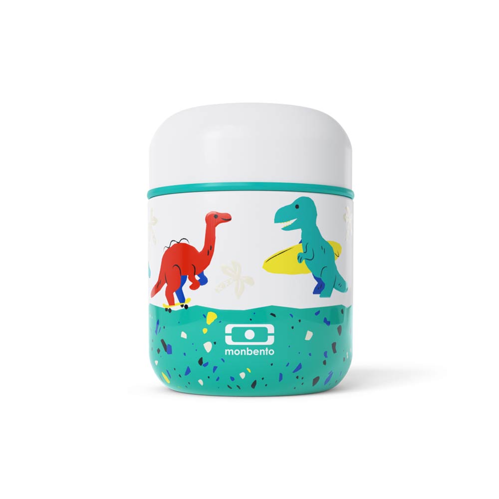 Monbento Kids Capsule Insulated Lunch Box 280ml - Green Dino