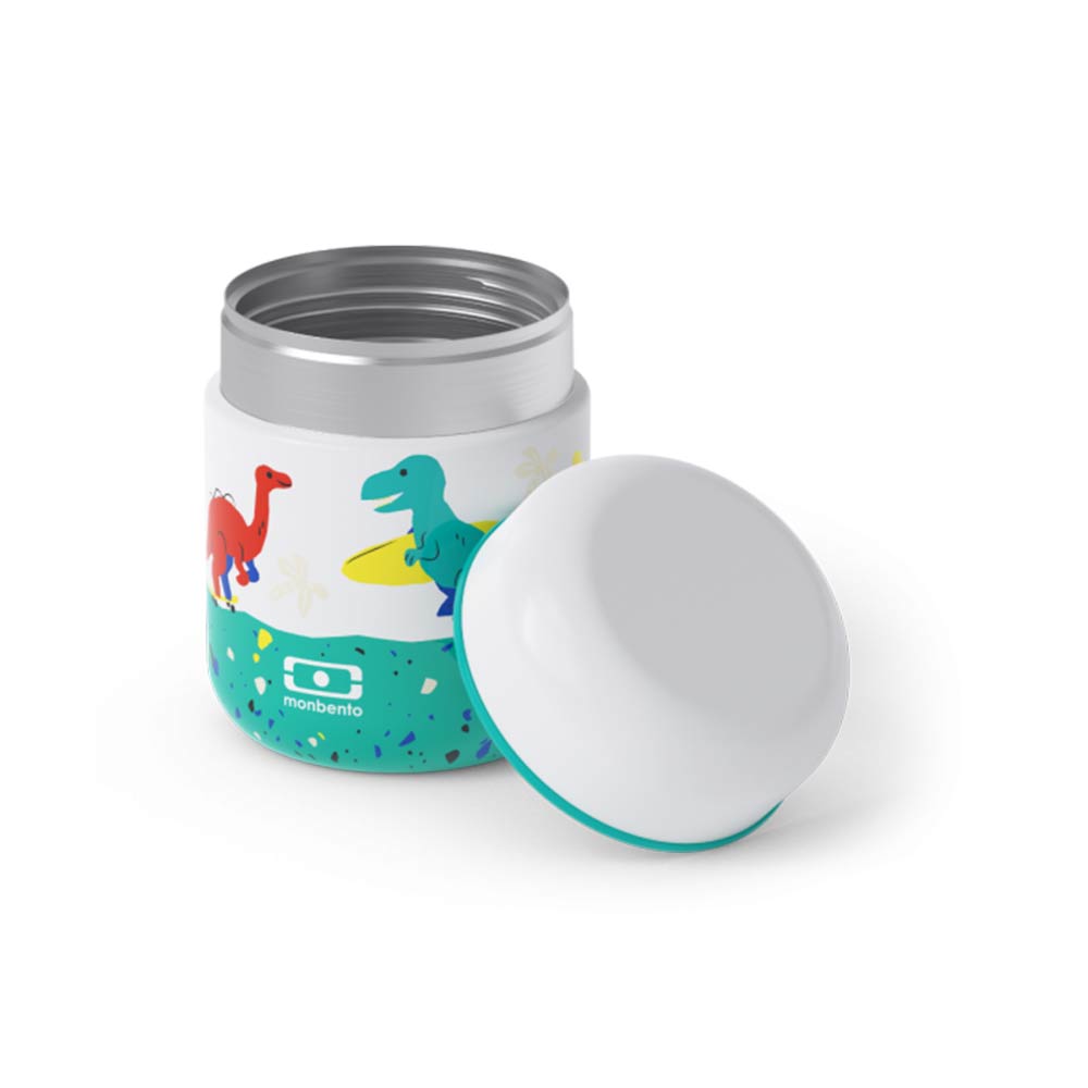 Monbento Kids Capsule Insulated Lunch Box 280ml - Green Dino