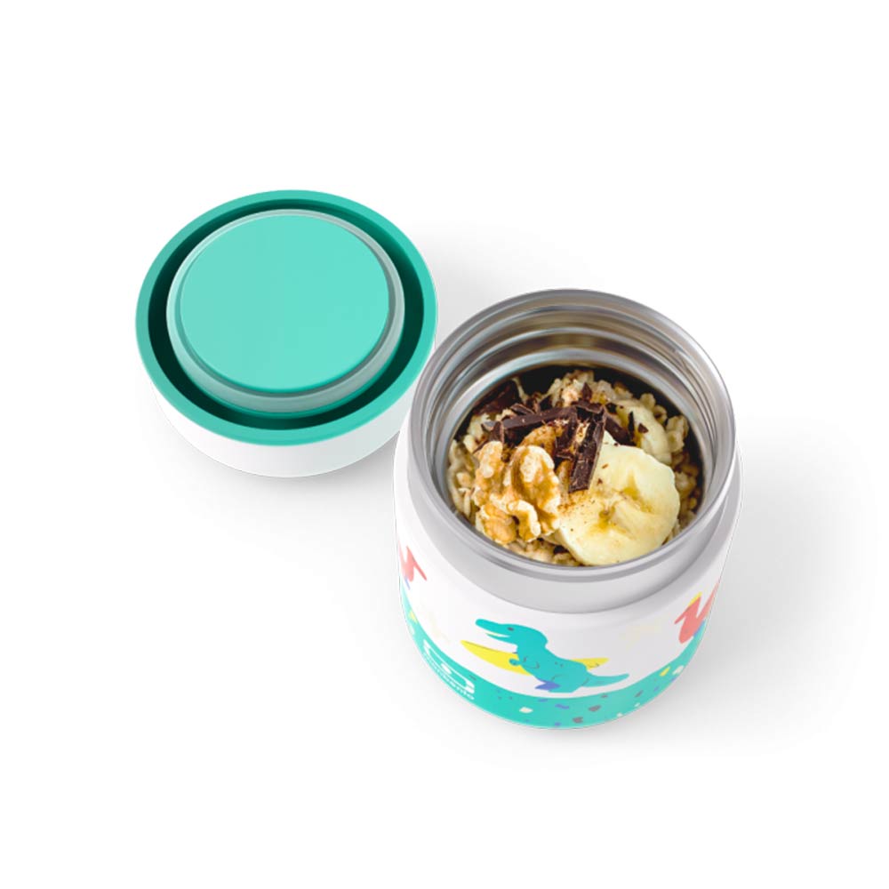 Monbento Kids Capsule Insulated Lunch Box 280ml - Green Dino