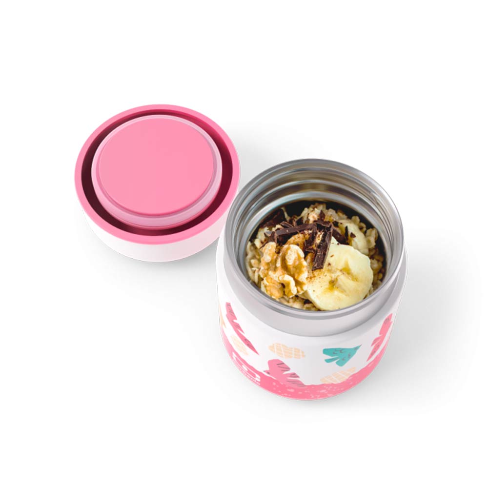 Monbento Kids Capsule Insulated Lunch Box 280ml - Pink Birds