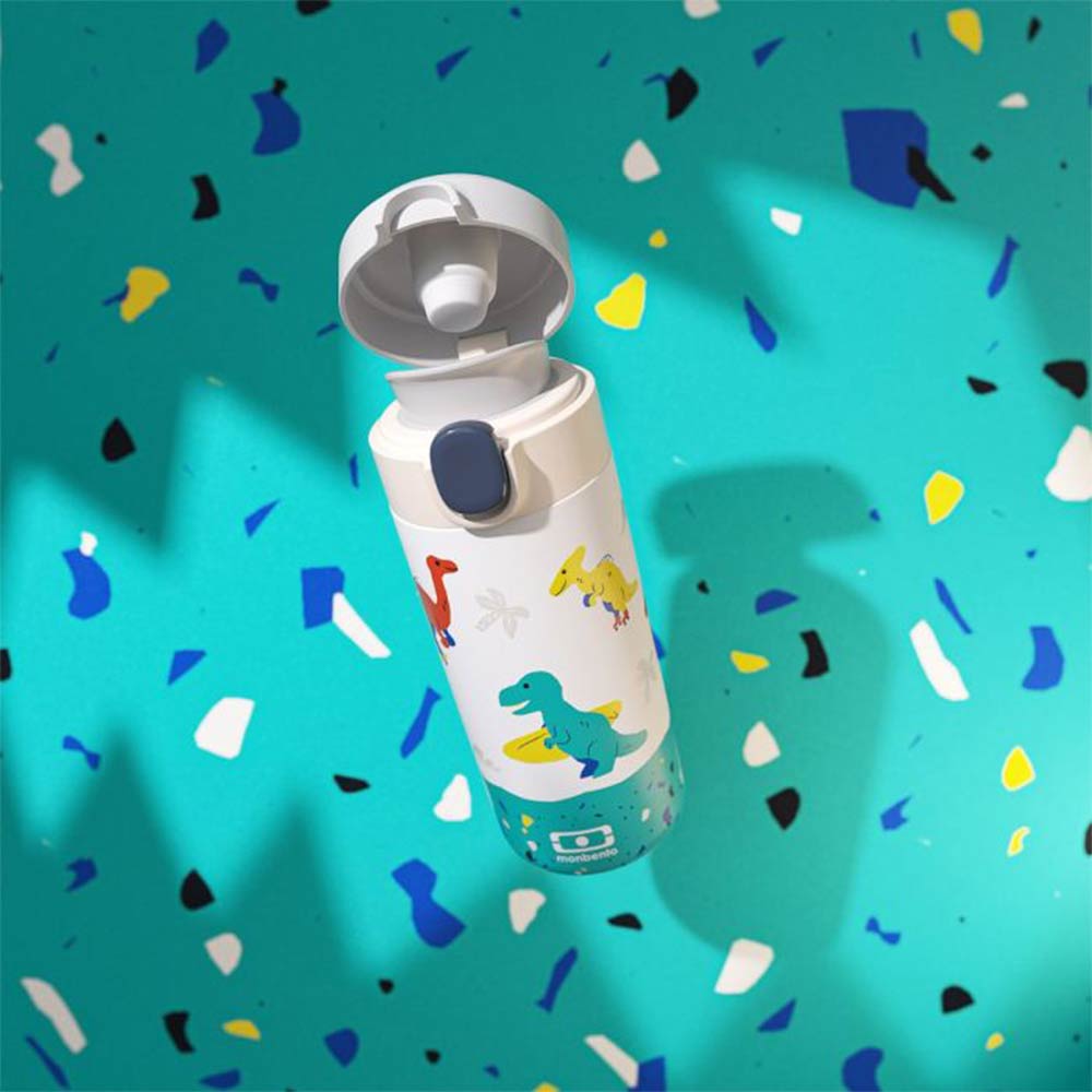 Monbento Kids Insulated Bottle 360ml - Green Dino