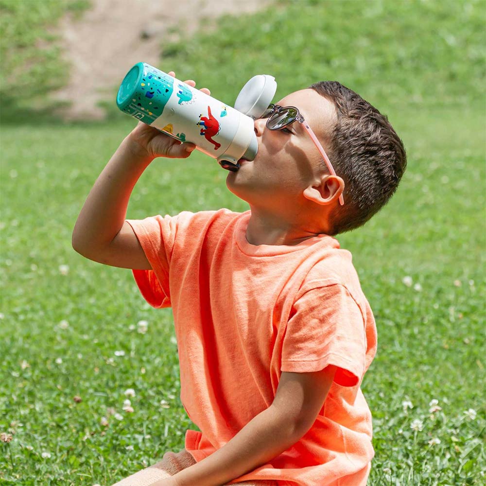 Monbento Kids Insulated Bottle 360ml - Green Dino