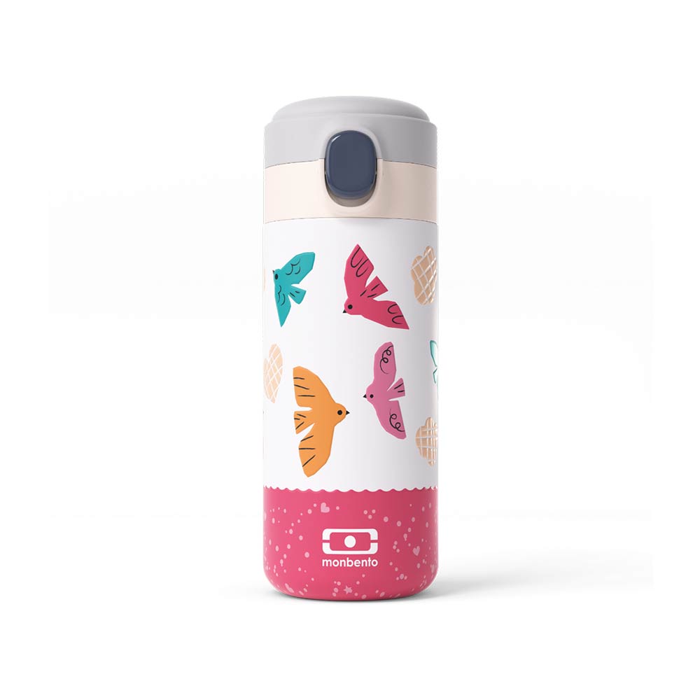 Monbento Kids Insulated Bottle 360ml - Pink Birds