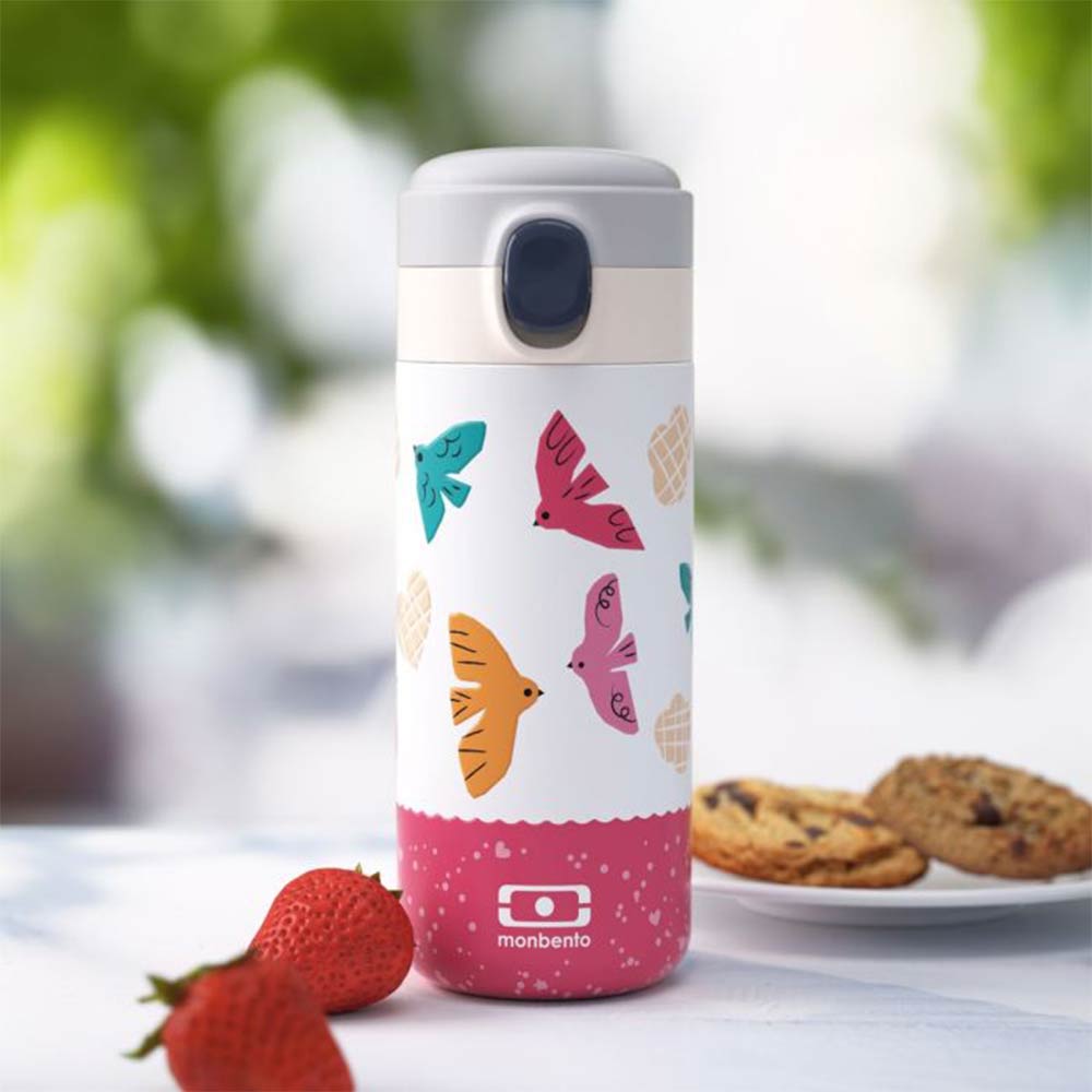 Monbento Kids Insulated Bottle 360ml - Pink Birds