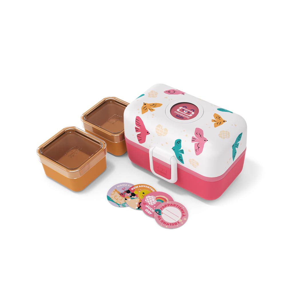 Monbento Kids Lunch Box 800ml - Pink Birds