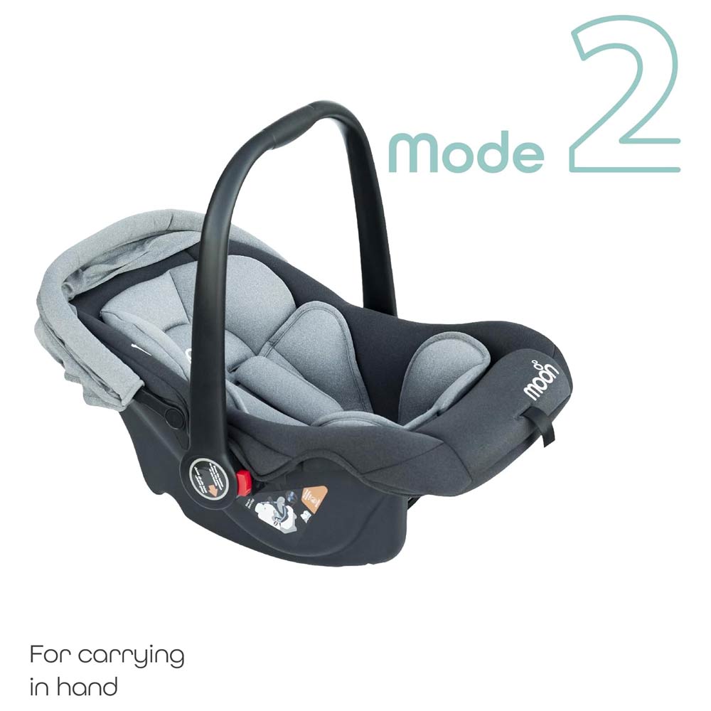 Moon Bibo Baby Carrier/Car Seat - Gray