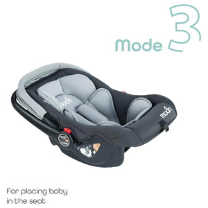 Moon Bibo Baby Carrier/Car Seat - Gray