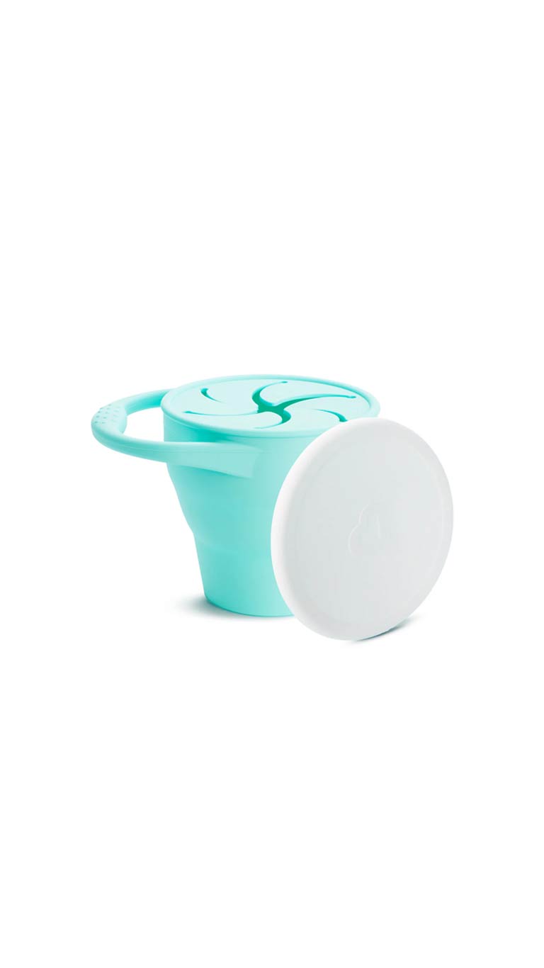 Munchkin C’est Silicone Snack Catcher with Lid (6m+) - Mint