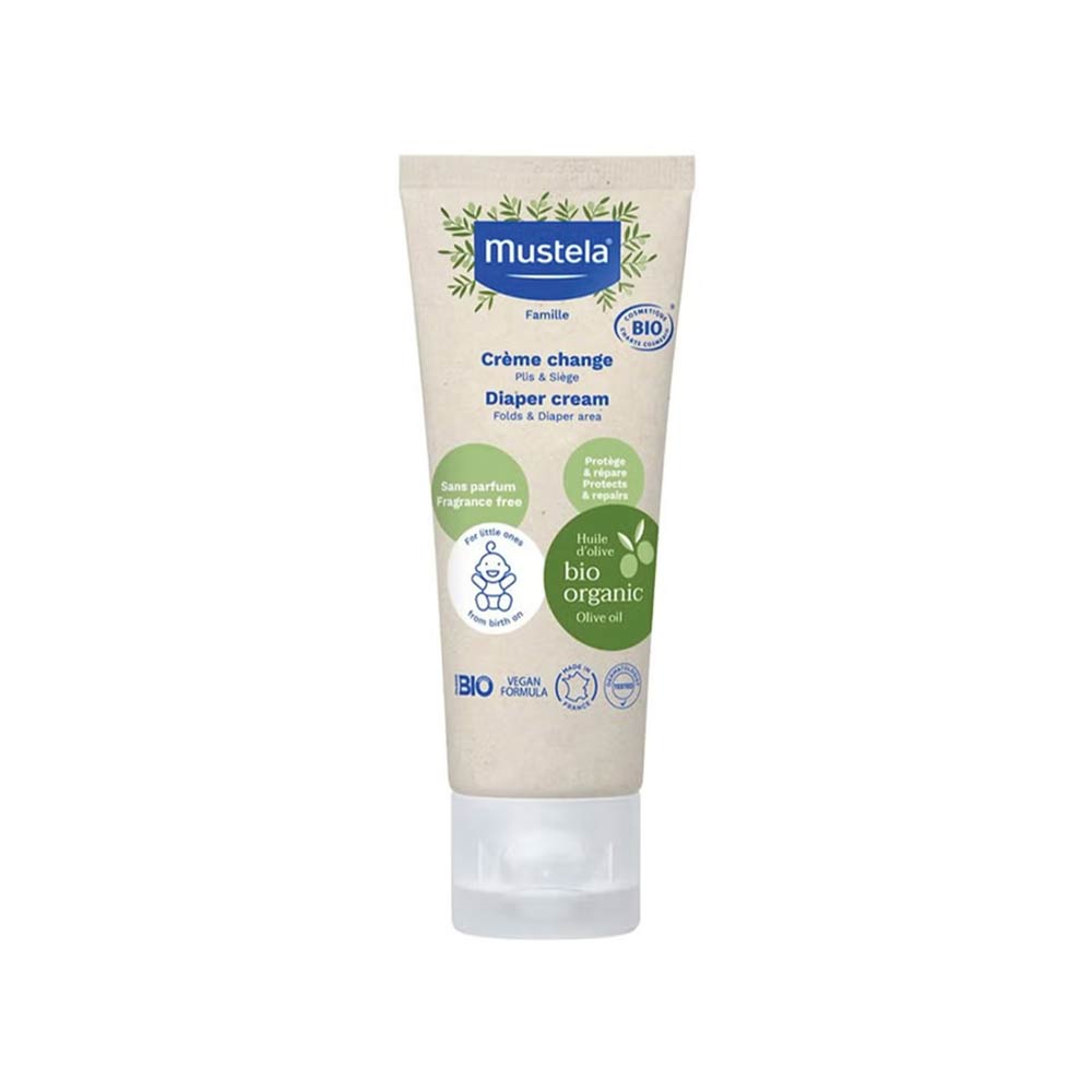 Mustela Organic Diaper Cream for Folds & Diaper Area - 75ml