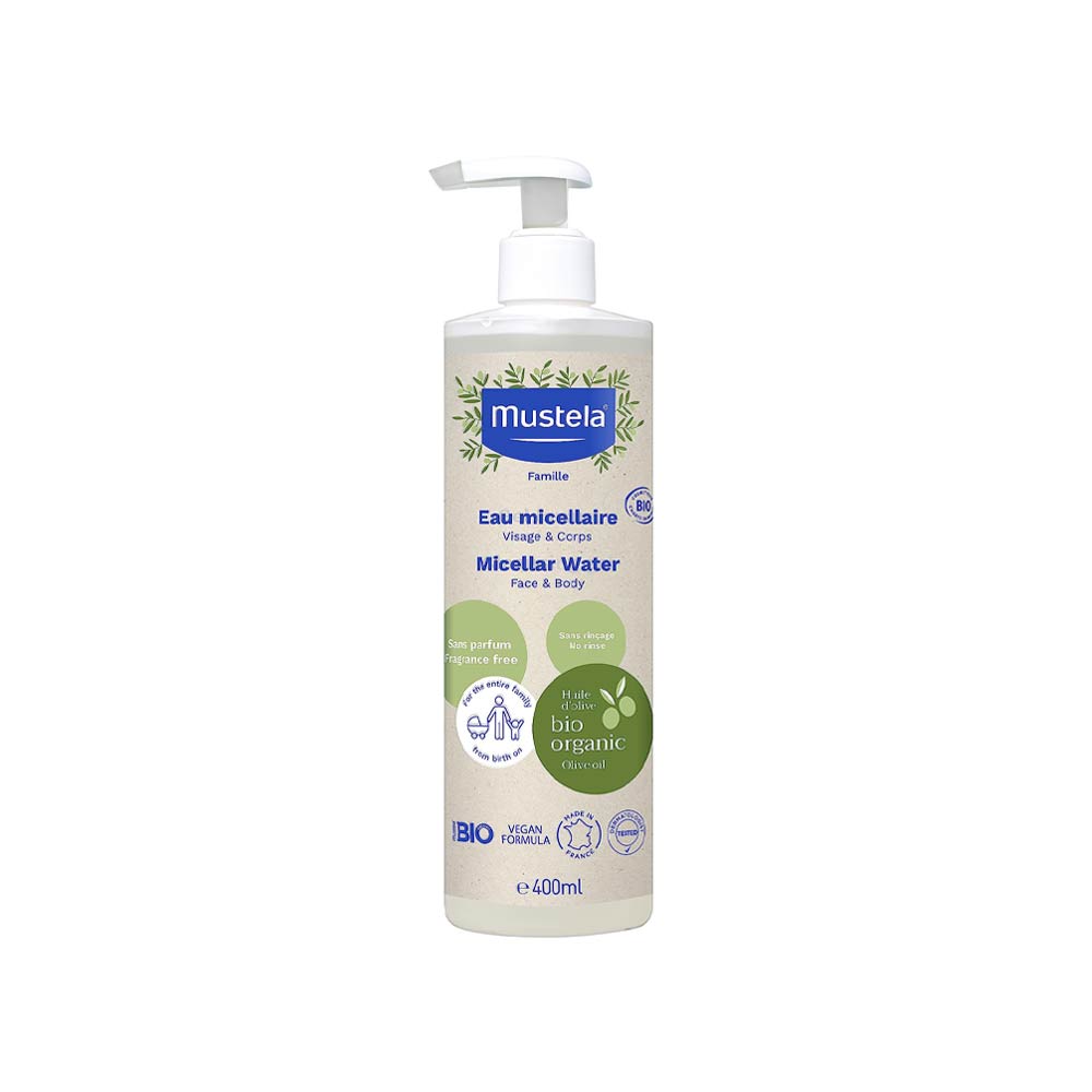 Mustela Organic Micellar Water for Face & Body - 400ml