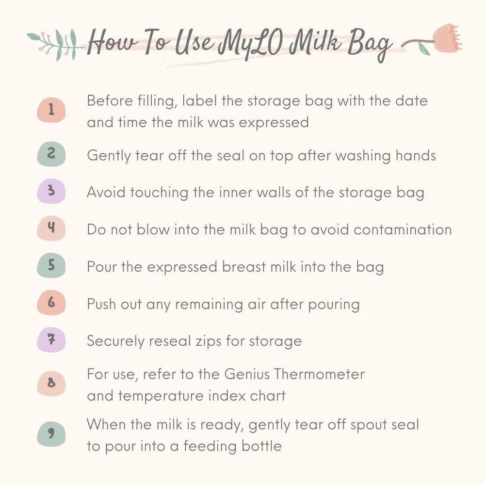 MyLO Breast Milk Storage Bag 250ml - 10 Bags