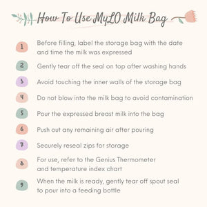 MyLO Breast Milk Storage Bag 250ml - 10 Bags