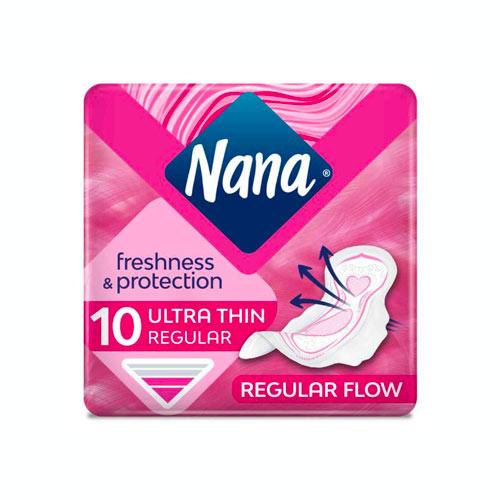 NanaRegularUltraThinwithWingsUnscented10Pads