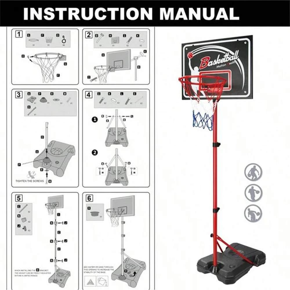 New Health Habits Basketball Stands Game Set (6Yrs+)