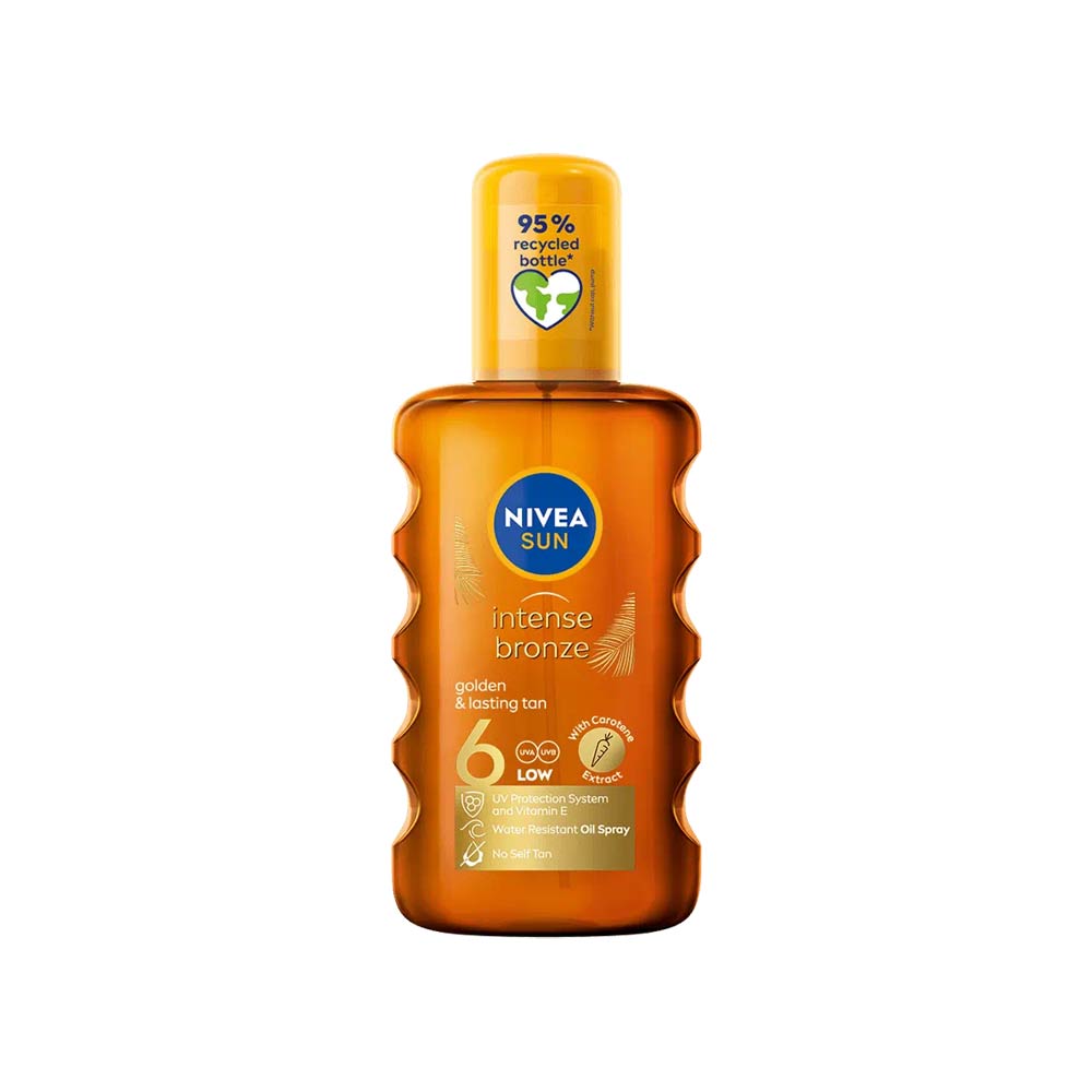 Nivea Sun Intense Bronze Golden & Lasing Tan Oil Spray SPF6 - 200ml