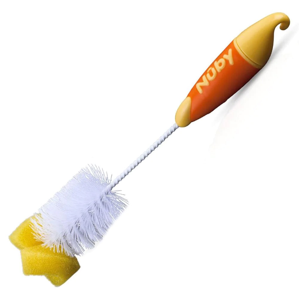 NubyBabyBottleNippleBrushYellow