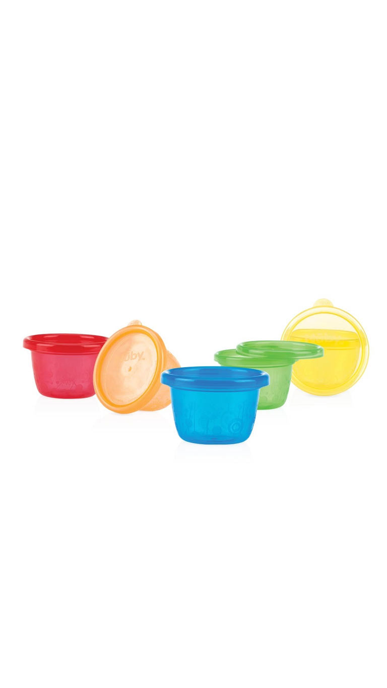 NubyReusableSnackBowlsSetof6120ml