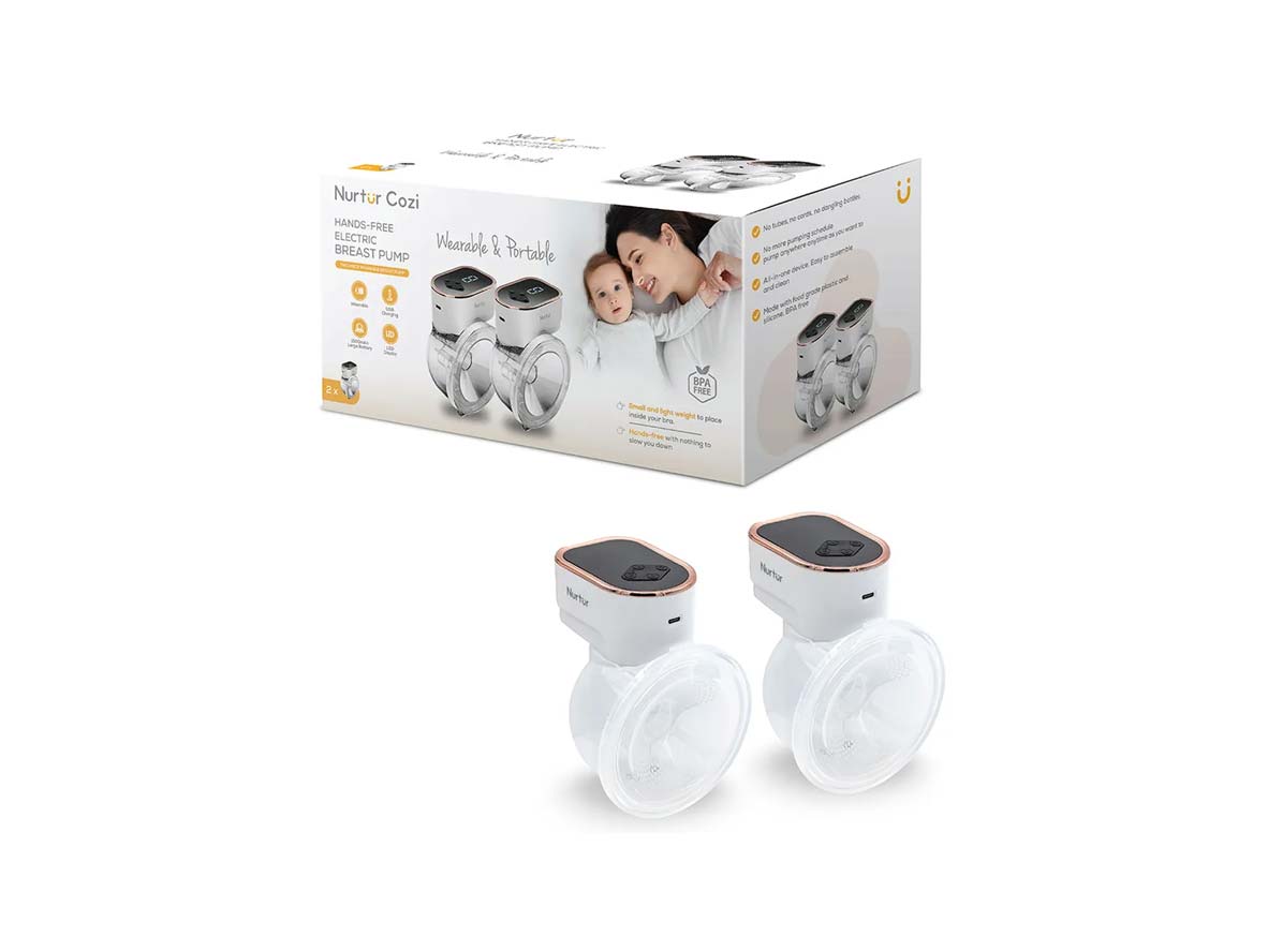 NurturCoziHandsfreeBreastPumpPackof22